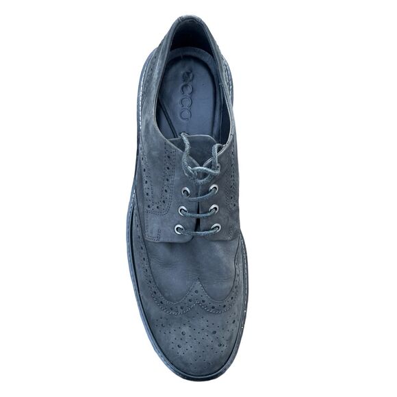 ECCO Men\'s Lhasa Brogue Tie Oxford Leather Dress Shoes Size 12 Leather Classic